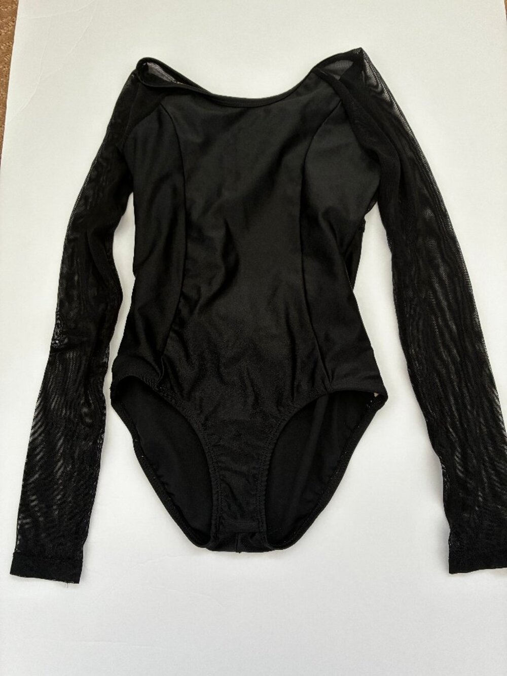 Theatricals Girls Long Sleeve Black Dance Leotard - Size 1 C